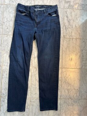Banana Republic Men’s Navy Straight-Leg Jeans